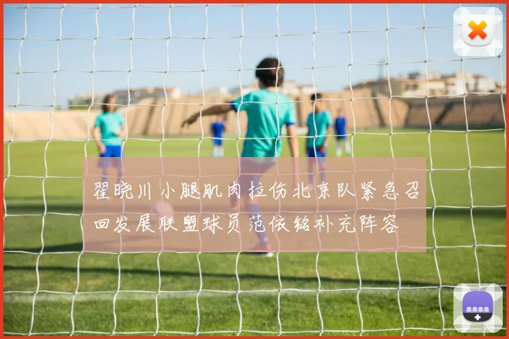 翟晓川小腿肌肉拉伤北京队紧急召回发展联盟球员范依铭补充阵容